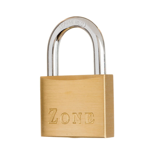 PADLOCK ZONE 10  SERIES 50mm BRASS  VISI PACKED ZN004