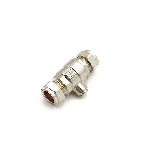iso valve 15mm chrome - full flow