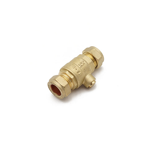 Isolating  valve 15mm brass - full flow