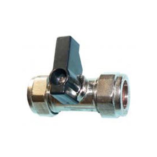 Isolating valve 15mm chrome with lever