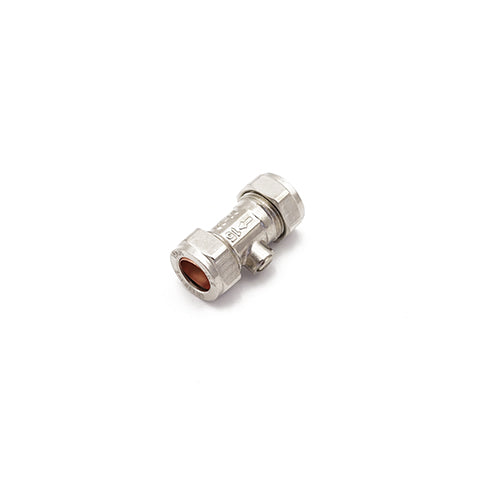 isolating valve 15mm CP - WRAS