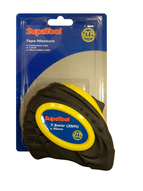 TAPE MEASURE  7.5MTR  TM7525BR BLACK