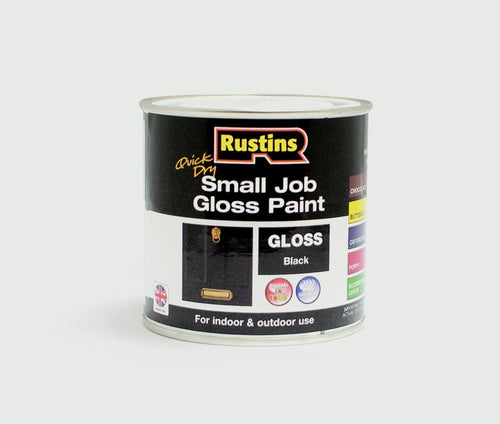 RUSTINS SMALL JOB GLOSS BLACK