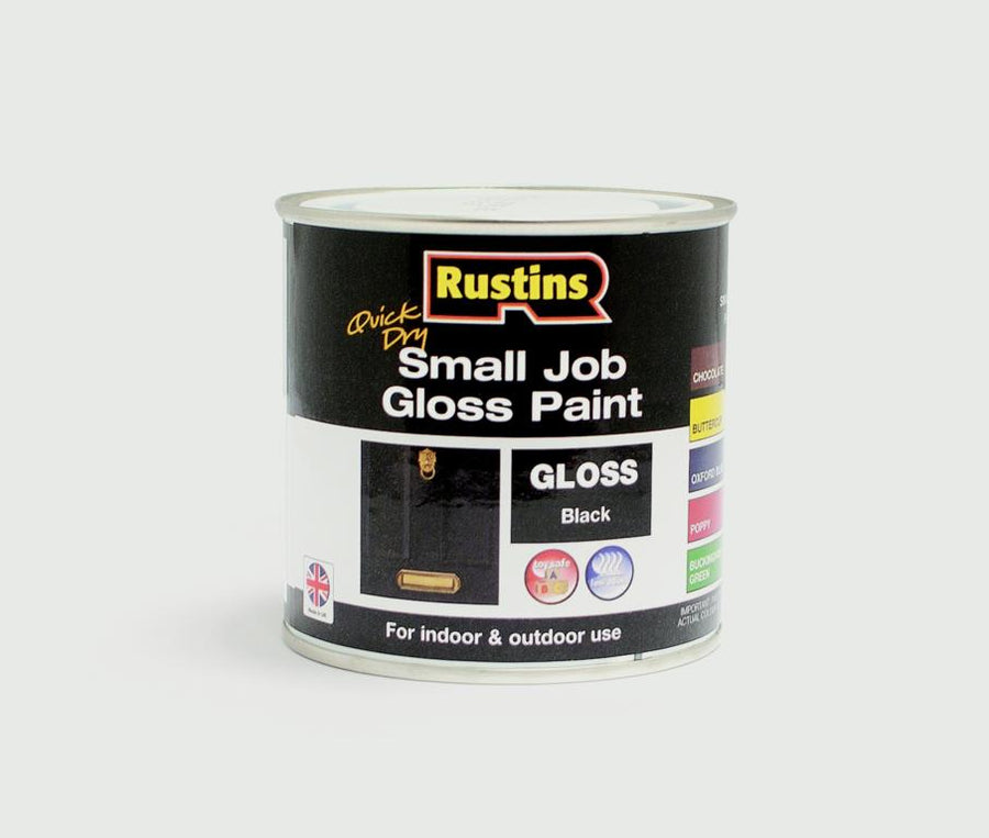 RUSTINS SMALL JOB GLOSS BLACK