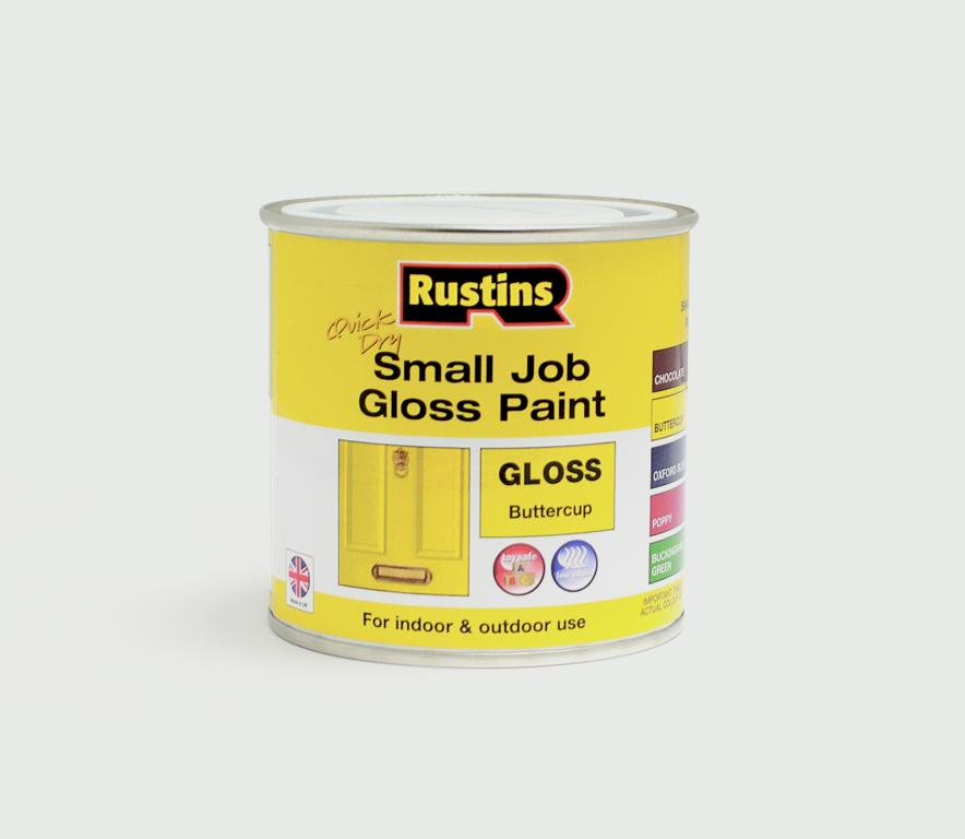 RUSTINS SMALL JOB GLOSS BUTTERCUP