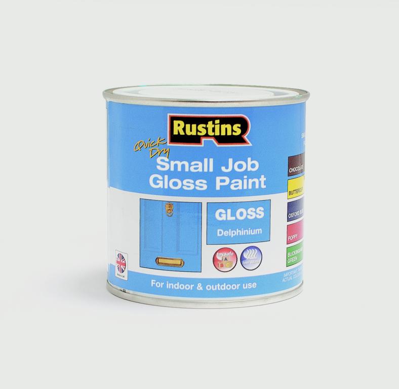 RUSTINS SMALL JOB GLOSS DELPHINIUM