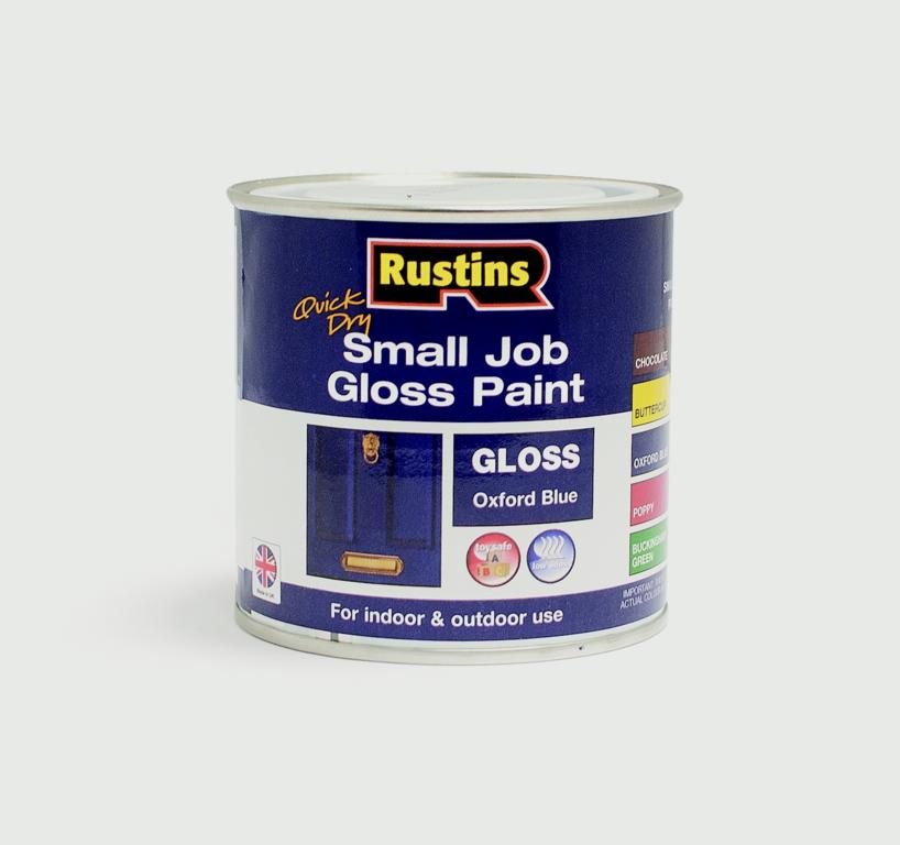 RUSTINS SMALL JOB GLOSS OXFORD BLUE