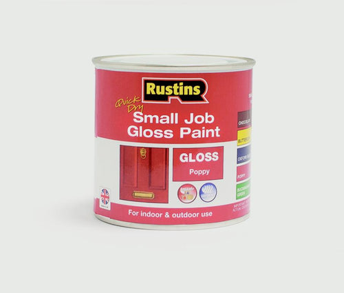 RUSTINS SMALL JOB GLOSS POPPY