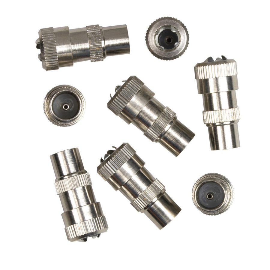 Coaxial male plugs