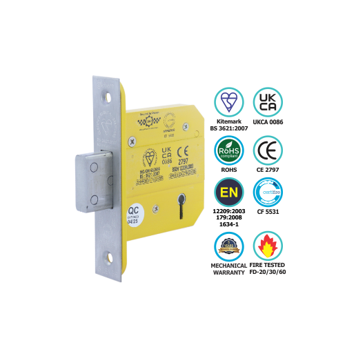 5 LEVER DEAD LOCK CE/CERTIFIRE/FD+CWS  BS 3621