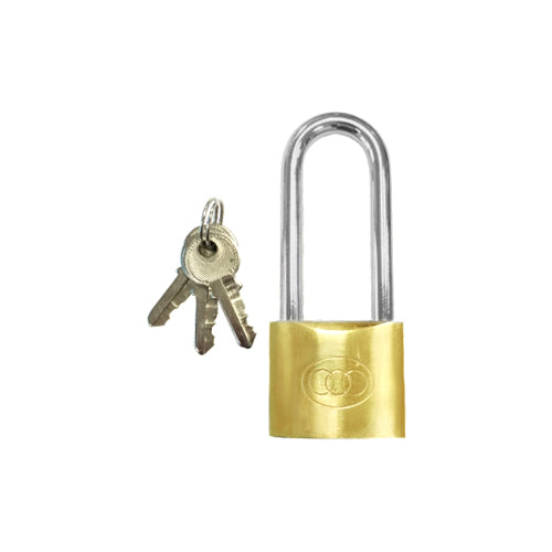 PADLOCK BRASS LONG SHACKLE 32MM
