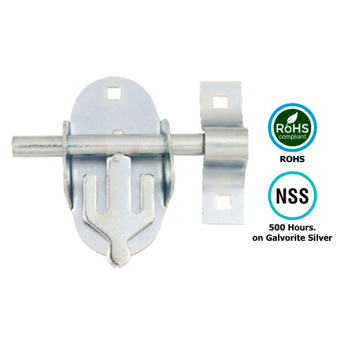 OVAL PAD BOLT   100MM  ZINC PLATED