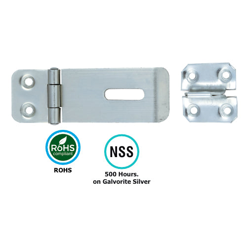 HASP & STAPLE | 76MM | EPOXY BLACK