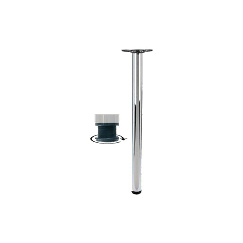 ADJUSTABLE TABLE  LEG 60 X 870MM  CHROME