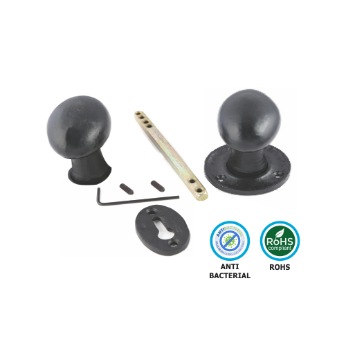 Antique Black Rim Knob Oval