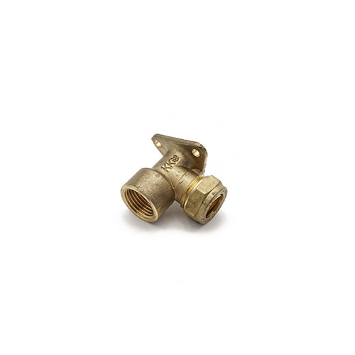 Prima Plus comp wall plate elbow 15mm x 1/2" FI