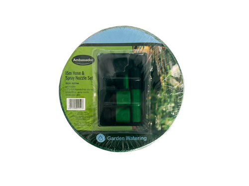 15mtr  Hose & Spray Nozzle  Set