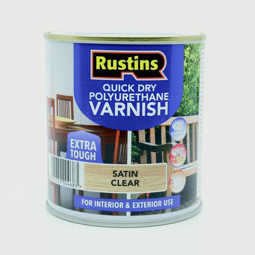 Rustins Polyurethane Satin Varnish 500ml