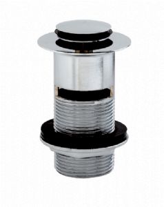 Basin Waste Small Click Plug   Pro 1.25 inch Slotted