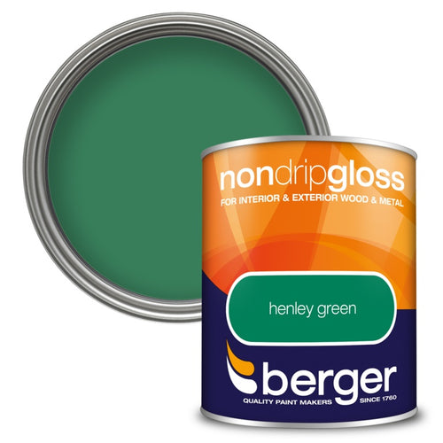 BERGER NON DRIP GLOSS HENLEY GREEN