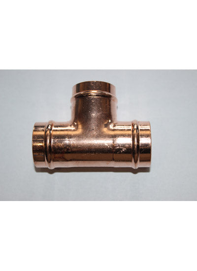 Solder ring equal tee 22mm