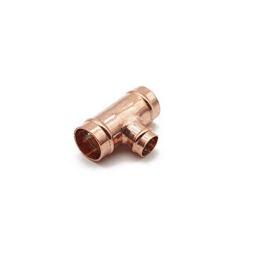 Solder ring reduced tee 22x22x15mm