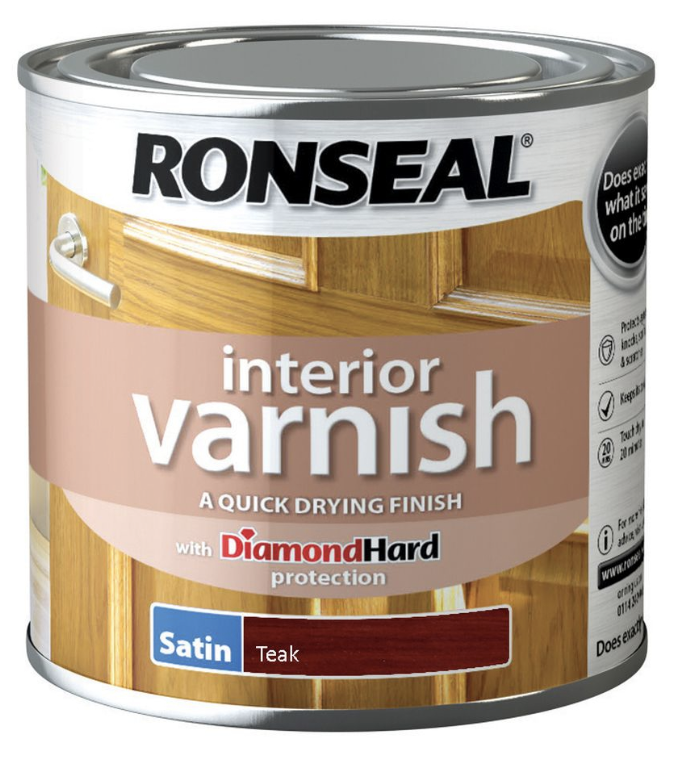 Interior Varnish Satin 250ml  TEAK