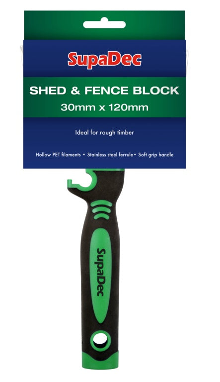 PAINT  BRUSH SDBB10 SHED AND FENCE BLOCK  30MM