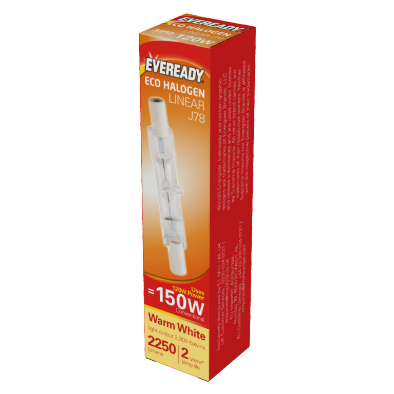 Eco Halogen Linear 220-240v 78mm Boxed