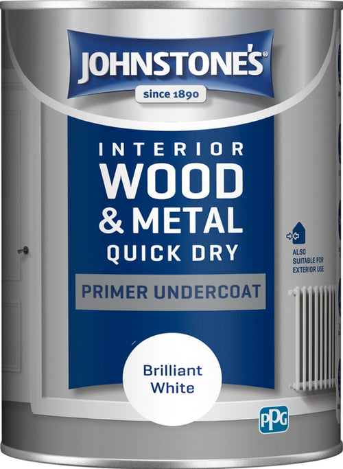 JOHNSTONES Q/DRY PRIMER UNDERCOAT BRILLIANT WHITE