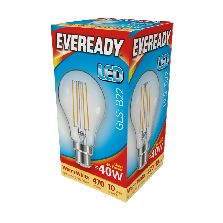 BULBS LED Filament GLS B22 470LM BC