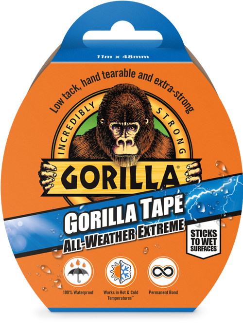 GORILLA 3044021 ALL WEATHER TAPE BLACK
