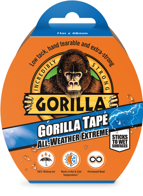GORILLA 3044021 ALL WEATHER TAPE BLACK