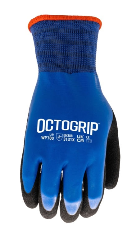 GLOVES  WP700 L 15G DBL DPPED LATEX W/PROOF
