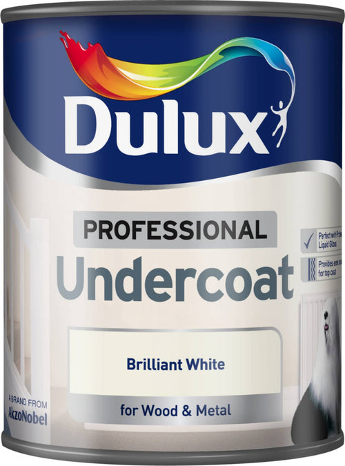 DULUX UNDERCOAT PURE BRILLIANT  WHITE  750ml