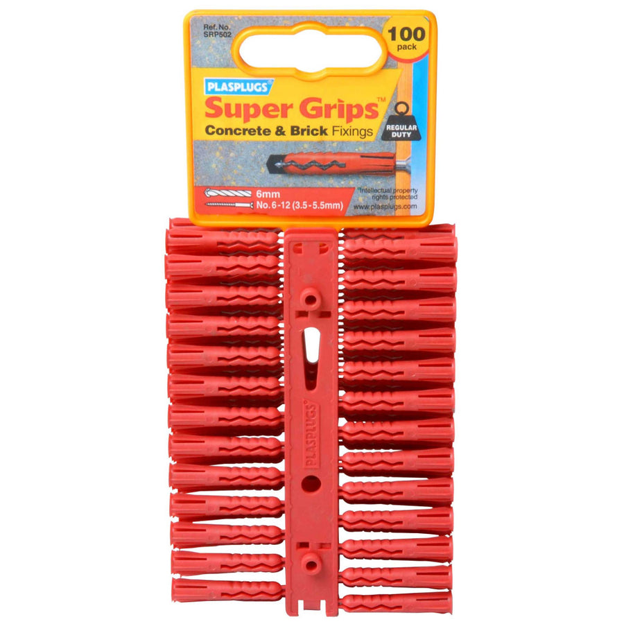 PLASPLUGS SRP502CC 100 RED PLUGS