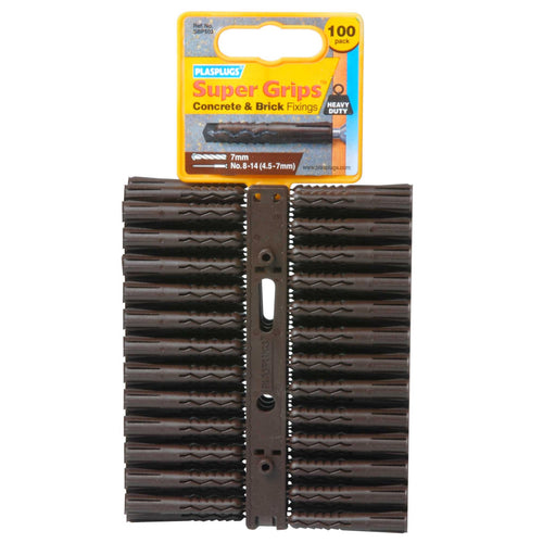 PLASPLUGS SBP503CC 100 BROWN PLUGS