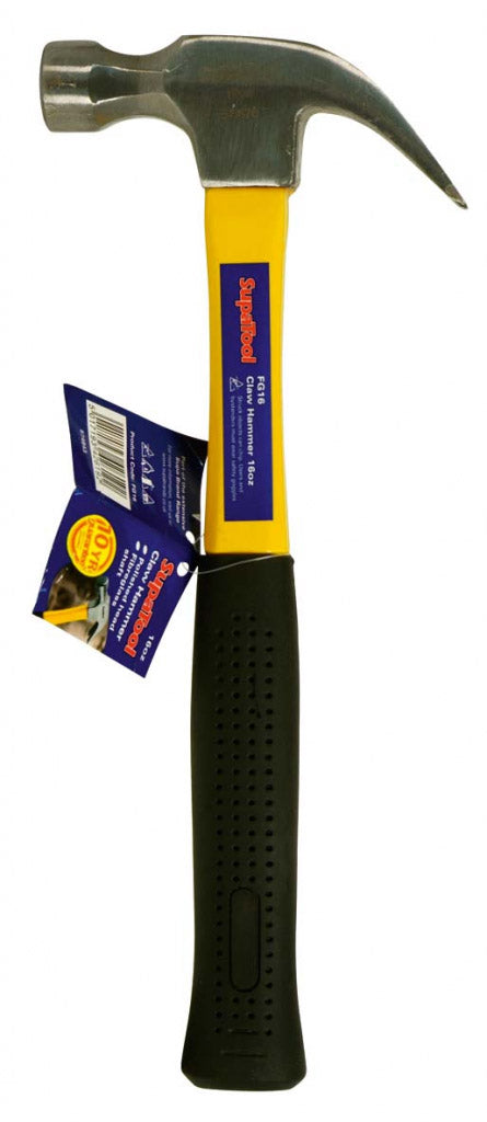 HAMMER  CLAW  FIBRE GLASS SHAFT   16OZ