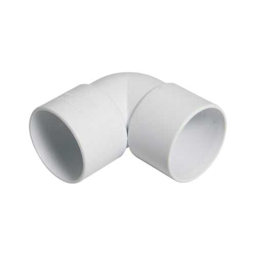 PLAIN  BEND SOLVENT 90 50MM  WHITE