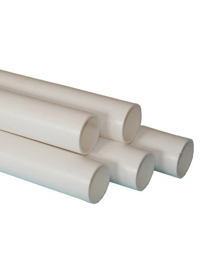 Floplast ABS solvent weld pipe 32mm x 3m white WS01