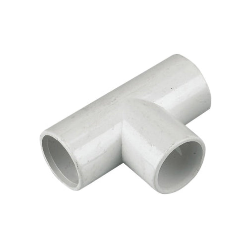 Tee 21.5mm Floplast white overflow OS13