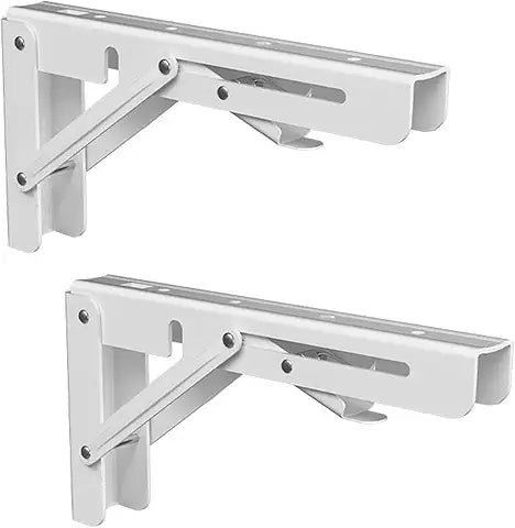 FOLDING  BRACKETS  300MM  WHITE  (Pair)