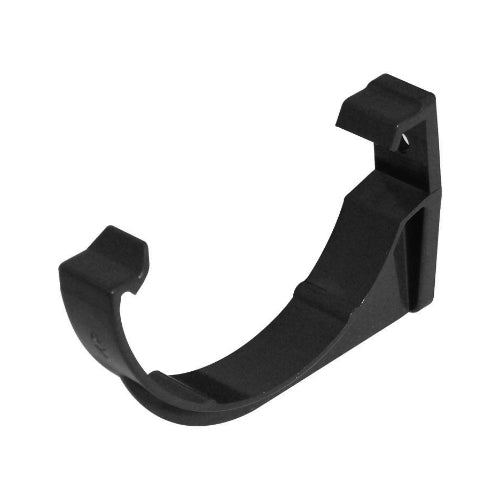 Half rnd 75mm gutter fascia bracket black