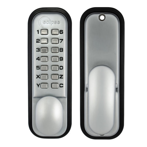 Push Button Digital Lock - SLV (c/w Holdback) ED15