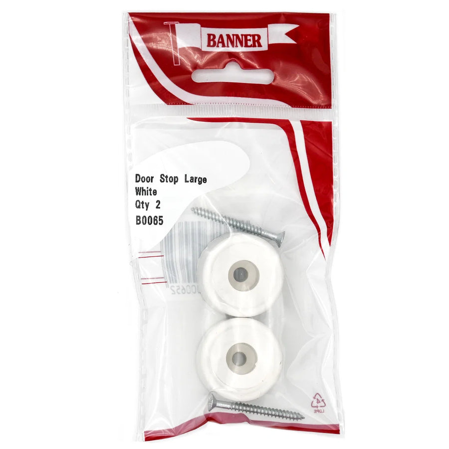Door Stops Large White