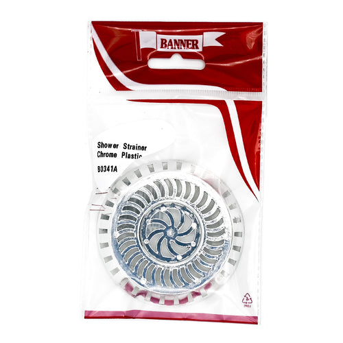 Shower Strainer Plastic Chrome