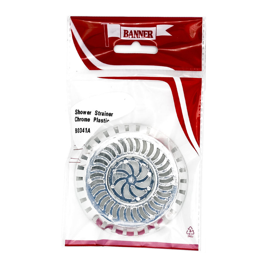 Shower Strainer Plastic Chrome