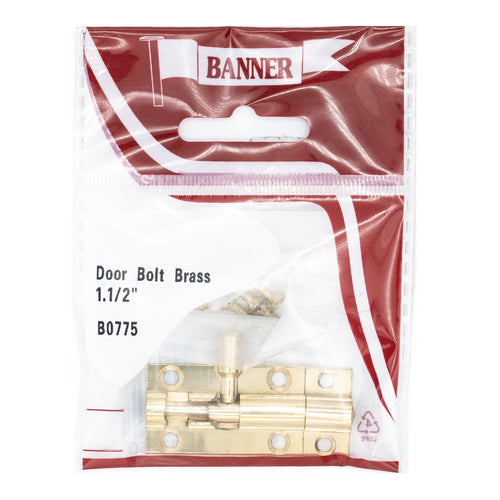 Door Bolt Brass 1.1/2-inch