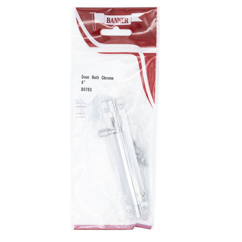 Door Bolt Chrome 4-inch