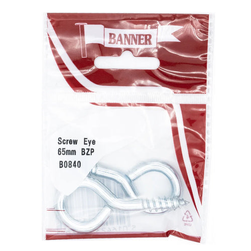 Screw Eye 65mm BZP